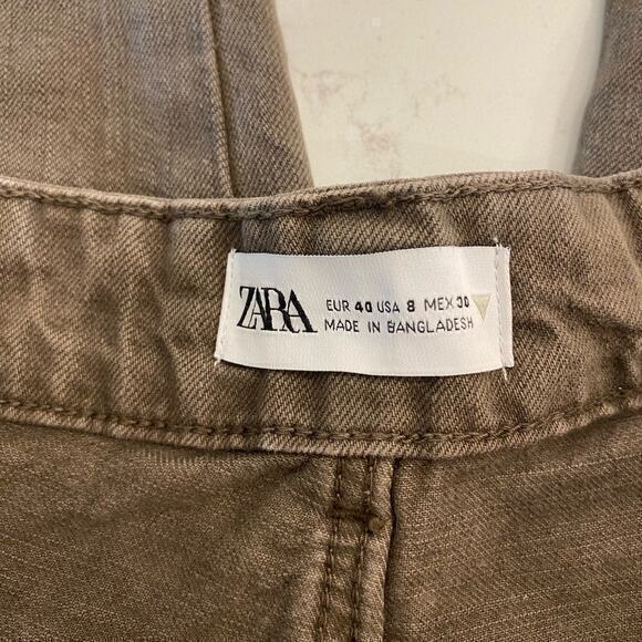 Zara Wide Leg Balloon Fit Pants Size 8 Style 8727 215 - Picture 5 of 10